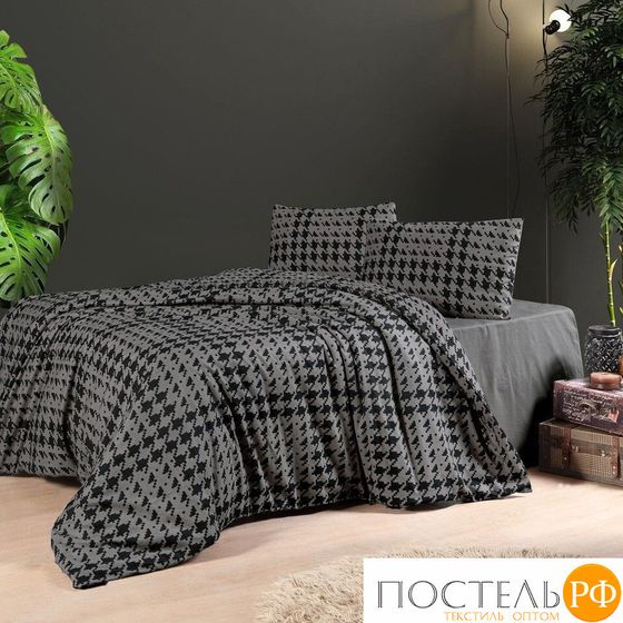 12274 КПБ DO&amp;CO FLANNEL 200*220 (50*70/2) SADORA антрацит