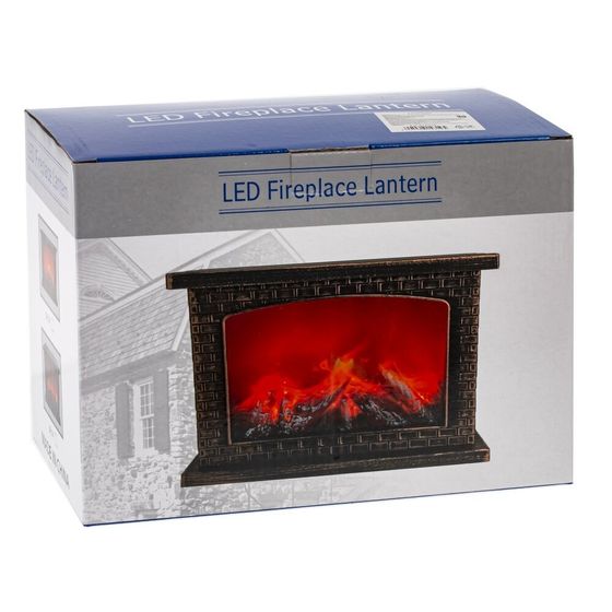 Изделие декоративное &quot;Камин&quot;, L25 W13,5 H18 см, (подсветка, USB, 3xLR14 не прилаг.)