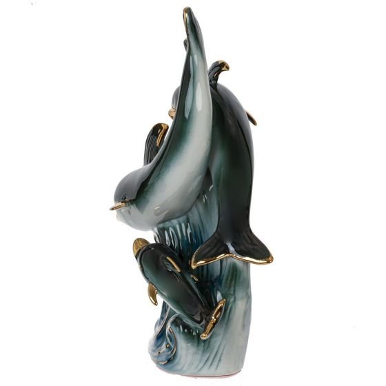 Фигурка декоративная "Дельфины", L16 W8 H22 см