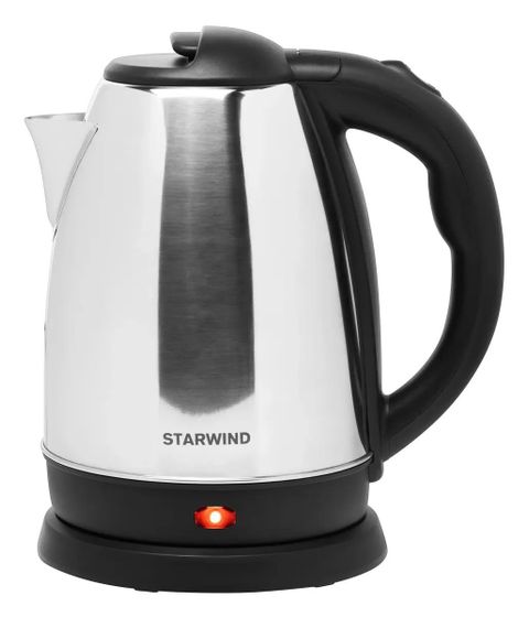 Чайник электрический Starwind SKS1053 1.8л 1500Вт серебристый/черный