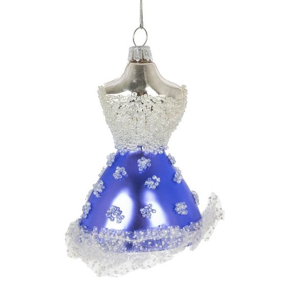 Украшение новогоднее "Платье", L7 W6 H12 см