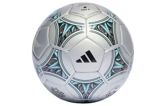 Футбольный мяч Adidas, размер 5, машинная строчка, унисекс, металлик, серебристый