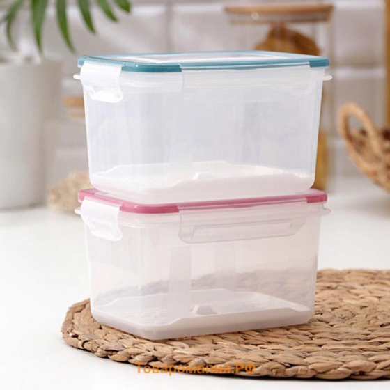 Контейнер с сеткой ЭКСТРА ЛОК BRIGHT M 1.5л