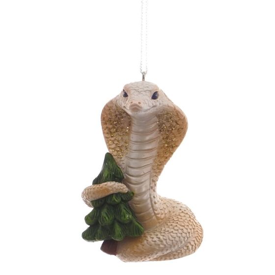 Фигурка декоративная подвесная &quot;Змея&quot;, L4 W4 H7 см, 4в.