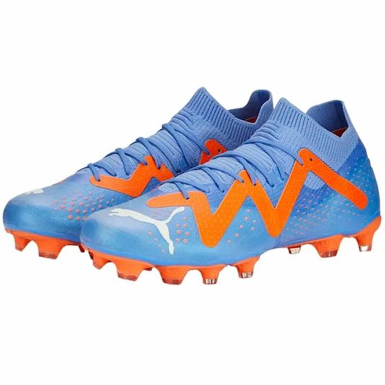 Футбольные бутсы женские для взрослых Puma Future Match Fg/Ag Glimmer Blue Orange