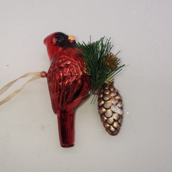 Украшение новогоднее &quot;Птичка&quot;,  L11 W5 H7 см