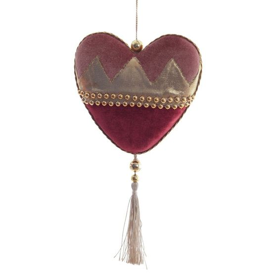 Украшение новогоднее  &quot;Сердце&quot;, L13 W3 H22 см, 4в.