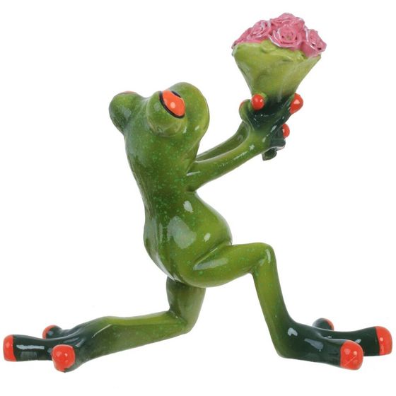 Фигурка декоративная &quot;Лягушка&quot;, Д13,5 Ш7 В11 см