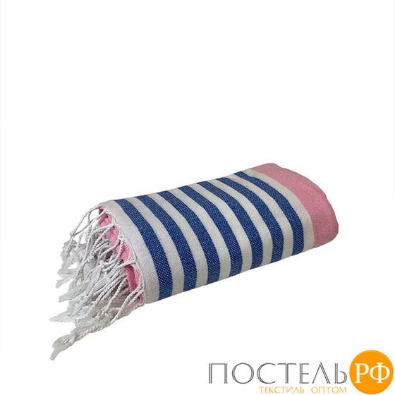 Полотенце Карвен MARIN 90*170 1шт.с бахрамой хлопок Н 3279 v4, Pink-Blue-White