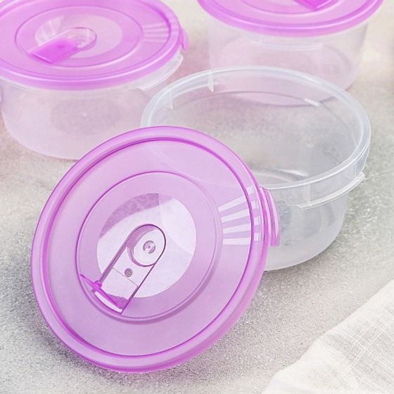 Контейнер 0.4л круглый с клапаном