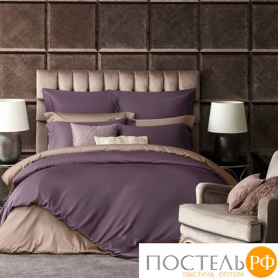 Togas СЕНСА сливовый КПБ 220x240/260х270/50x70-2, 4 пр, 100% Sensotex эвкал вол.R