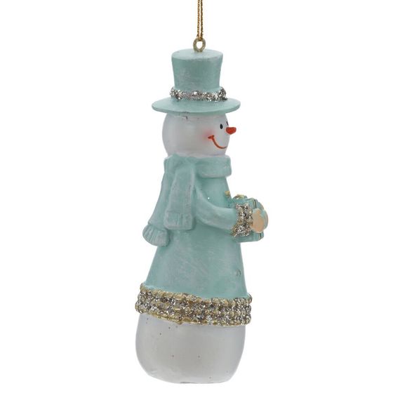 Фигурка декоративная подвесная &quot;Снеговик&quot;, L4 W4 H11,5 см, 2в.