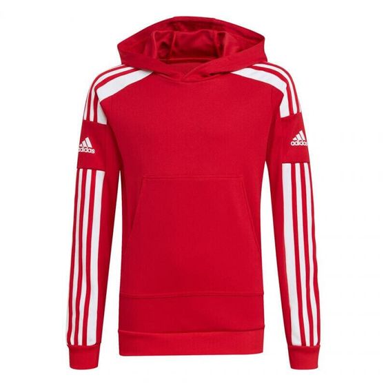 Мужское худи с капюшоном спортивное красное с логотипом Adidas Squadra 21 Hoody Youth Jr GP6433