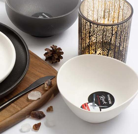 Салатник треугольный ROCK WHITE 16см