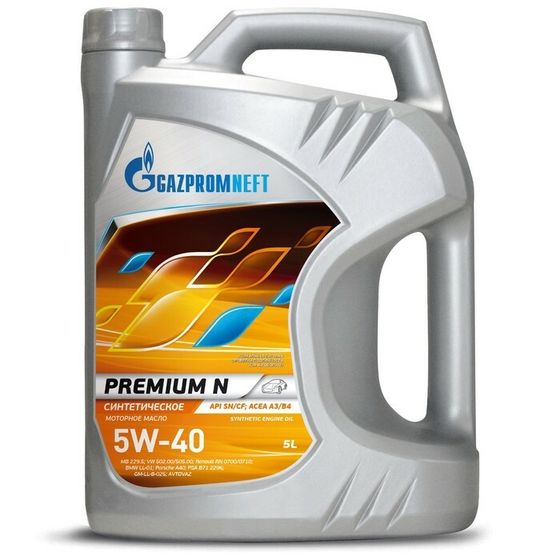 Масло моторное Gazpromneft Premium N 5W-40, 5 л