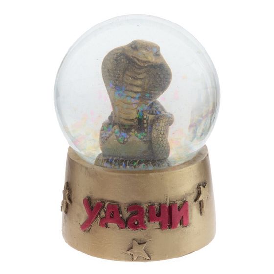 Фигурка декор в стекл шаре &quot;Змея&quot;, D 6.5 см, L6,5 W6,5 H9 см, 3в.