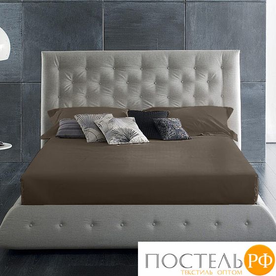 114911503-сгL06 Простыня Primavelle 220х240 сатин Luxe какао