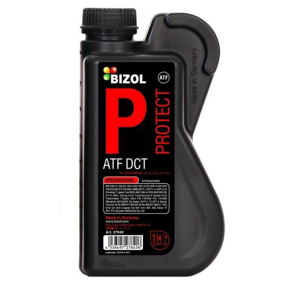 Масло трансмиссионное для АКПП BIZOL Protect ATF DCT, НС-синтетическое, 1 л