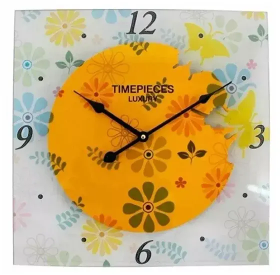 !09 Часы настенные &quot;Солнце&quot;  Композиция &quot;Время&quot;, L40 W4,5 H40 см. дерево, полимерные материалы,  металл