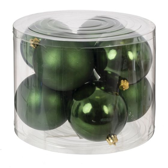 Набор из 8шт Украшение новогоднее &quot;Шар&quot;, D 10 см, L24 W24 H19 см