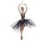 Изделие декоративное подвесное "Балерина", L10 W2 H21,5 см, 3в.