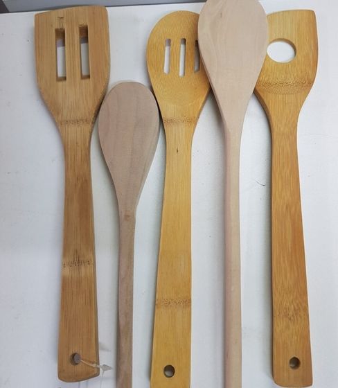 !09 Набор из 3-х предметов - Ложка для перемешивания + Лопатка +Ложка, дерево, +ПОДАРОК 2 ложки
