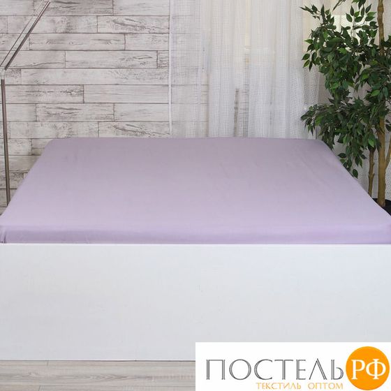 505031/13 Простынь на резинке 200*220*25 Mona Liza сатин Lavender
