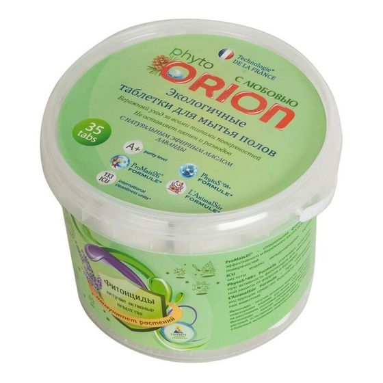 Фито-таблетки для мытья полов ORION «Лаванда», в наборе 35 шт