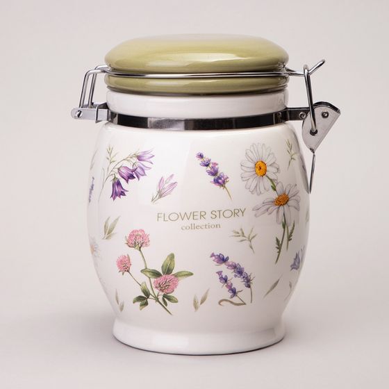 БАНКА AGNESS &quot;FLOWER STORY&quot; 11,5*15 СМ 750 МЛ
