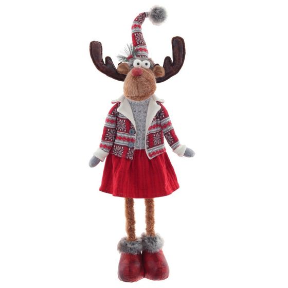 Игрушка набивная &quot;Олень&quot;, L29 W17 H101/72 см, 2в.