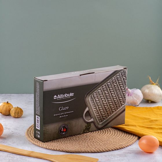 Форма для запекания GLAZE 26.5x15x3,5см прямоугольная