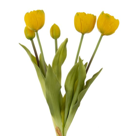 Цветы искусственные "Букет Тюльпанов" (Real Touch), L12 W11 H38 см