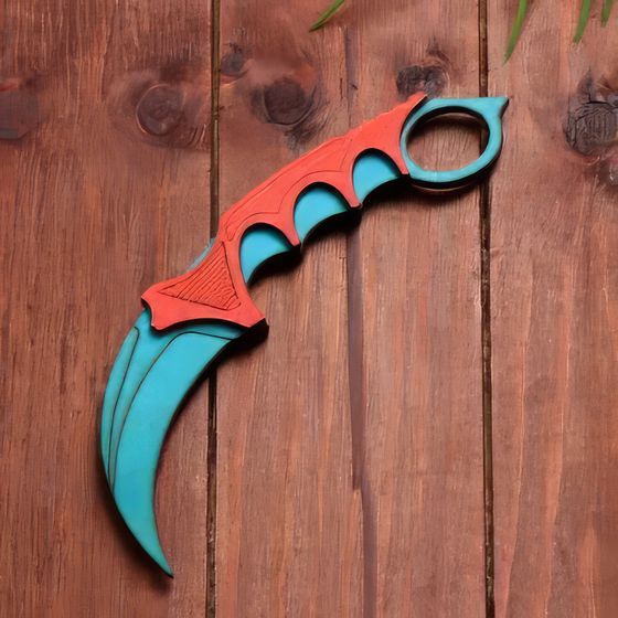 !09 Набор из 2-х штук: Сувенир деревянный «Керамбит»