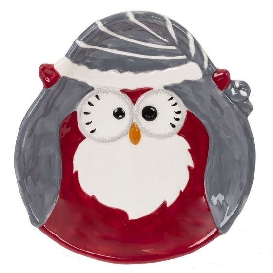 Тарелка &quot;Сова&quot;, L17 W16 H2,5 см