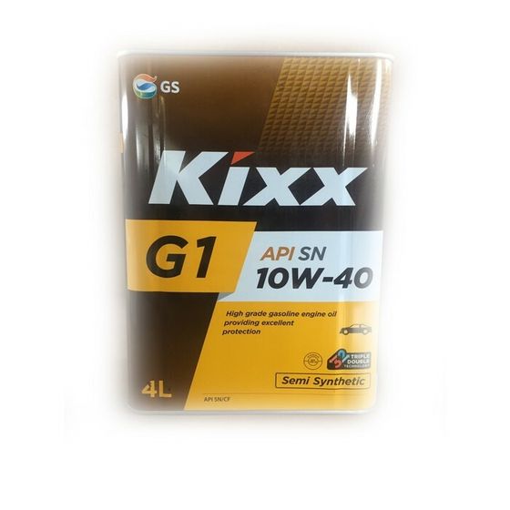 Масло моторное  Kixx G SN Plus 10W-40, 4 л, полусинтетическое