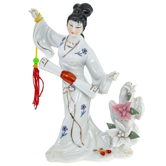 Фигурка декоративная &quot;Гейша&quot; (блок 4 шт), Д11,5 Ш6,5 В15 см, 4в.