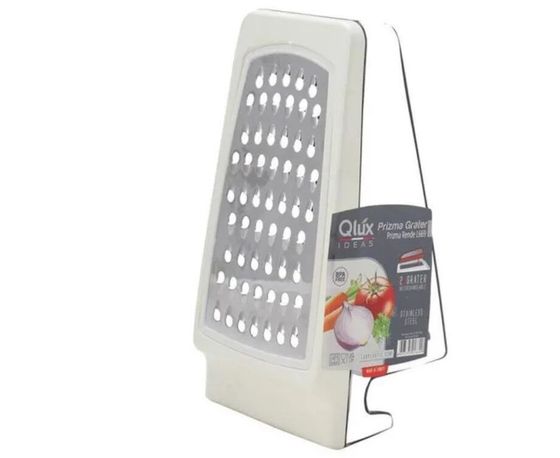 Терка Qluх L-00669 20см серебристый/кремовый