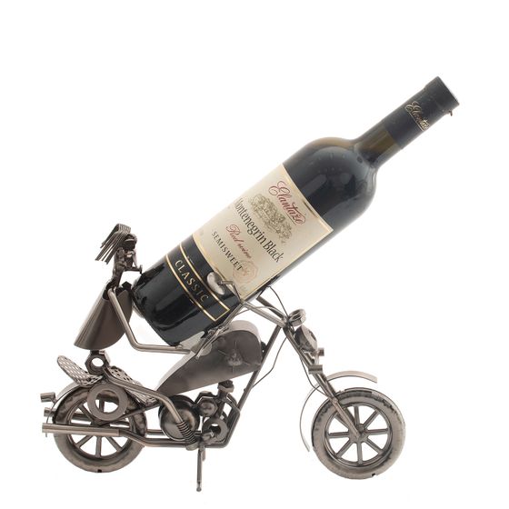 Подставка для бутылки &quot;Мотоциклист&quot;, Д31 Ш15 В22 см