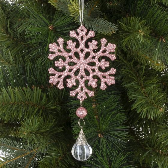 Украшение новогоднее &quot;Снежинка&quot;, L6,5 W2 H15 см