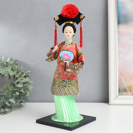 Кукла коллекционная &quot;Китаянка в традиционном наряде с опахалом&quot; 33,5х12,5х12,5 см