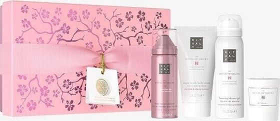 Rituals RITUALS SET (THE RITUAL OF SAKURA CANDLE 25G + FOAMING SHOWER GEL 50ML + BODY CREAM 70ML + BODY LOTION MOUSSSE 50ML)