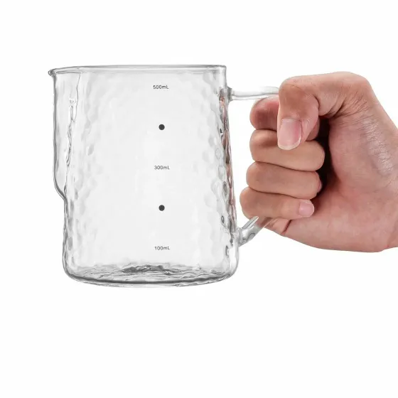 !09 Молочник Питчер 600ml Рельеф Стекло