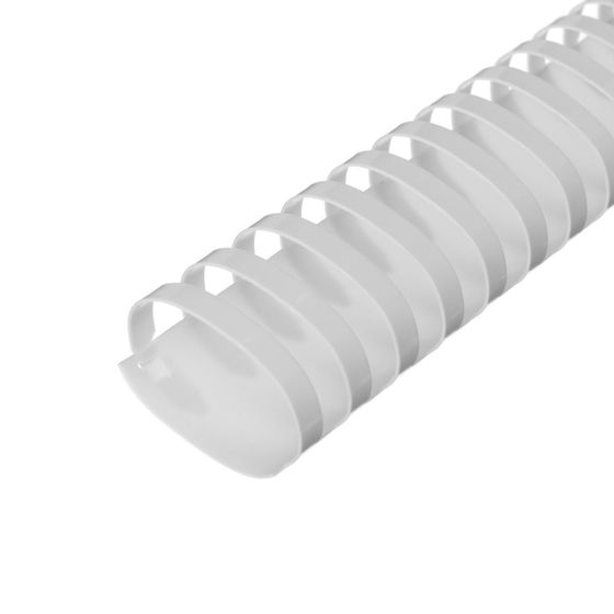 !09 Пружины для переплета пластиковые, d=38мм, 50 штук, сшивают 281-340 листов, белые, Гелеос