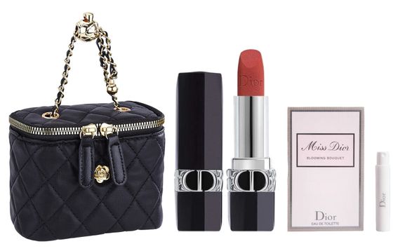 DIOR Lutein Blue Gold Color Lock Lipstick Makeup Sets Natural No-Makeup Complexion