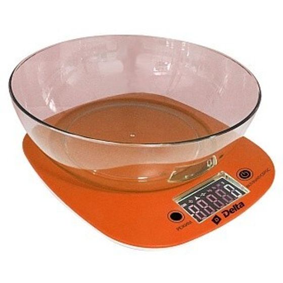 Весы кухонные Delta KCE-32 5кг оранжевый