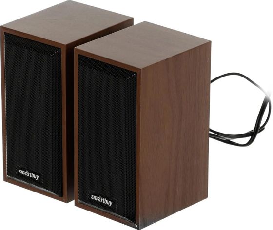 Колонки 2.0 Smartbuy SBA-102 ONE 6Вт коричневый