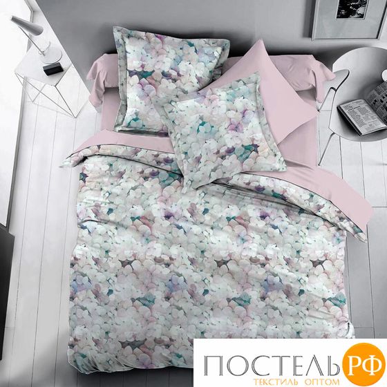 5861/7 КПБ ML $ SL Евро &quot;Hydrangea&quot;н(2)50*70 н(2)70*70 сатин