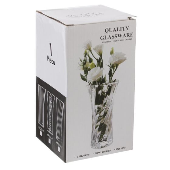 Ваза, 600 мл, L11 W11 H20 см