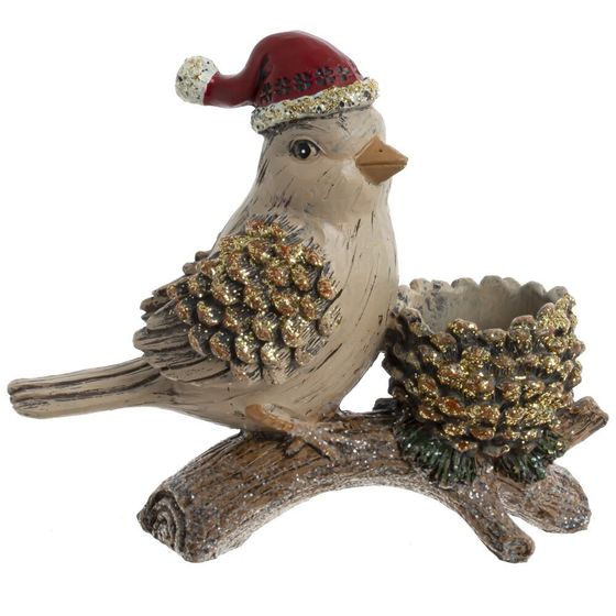 Фигурка декоративная &quot;Птичка&quot;, L16 W6,5 H15 см, 2в.