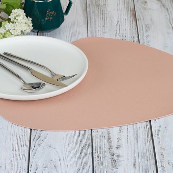 Мат на стол треугольный BEIGE 45х36см